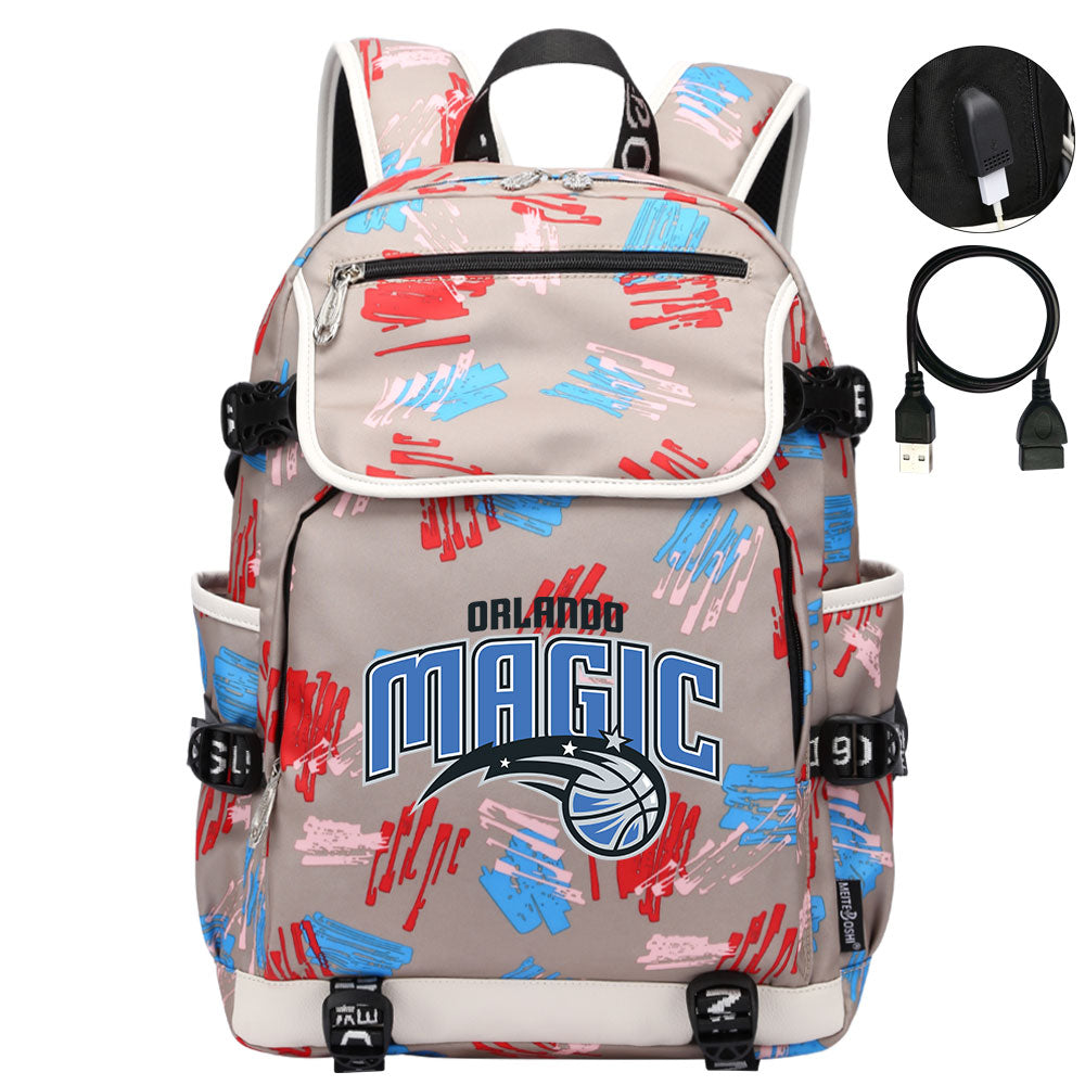 Orlando Magic Backpack School Notebook Travel Bags