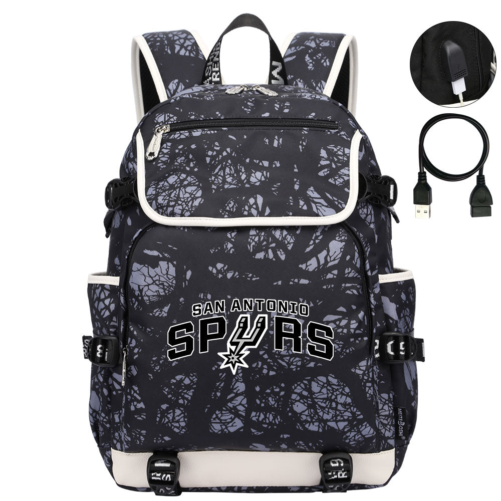 San Antonio Spurs Backpack School Notebook Travel Bags