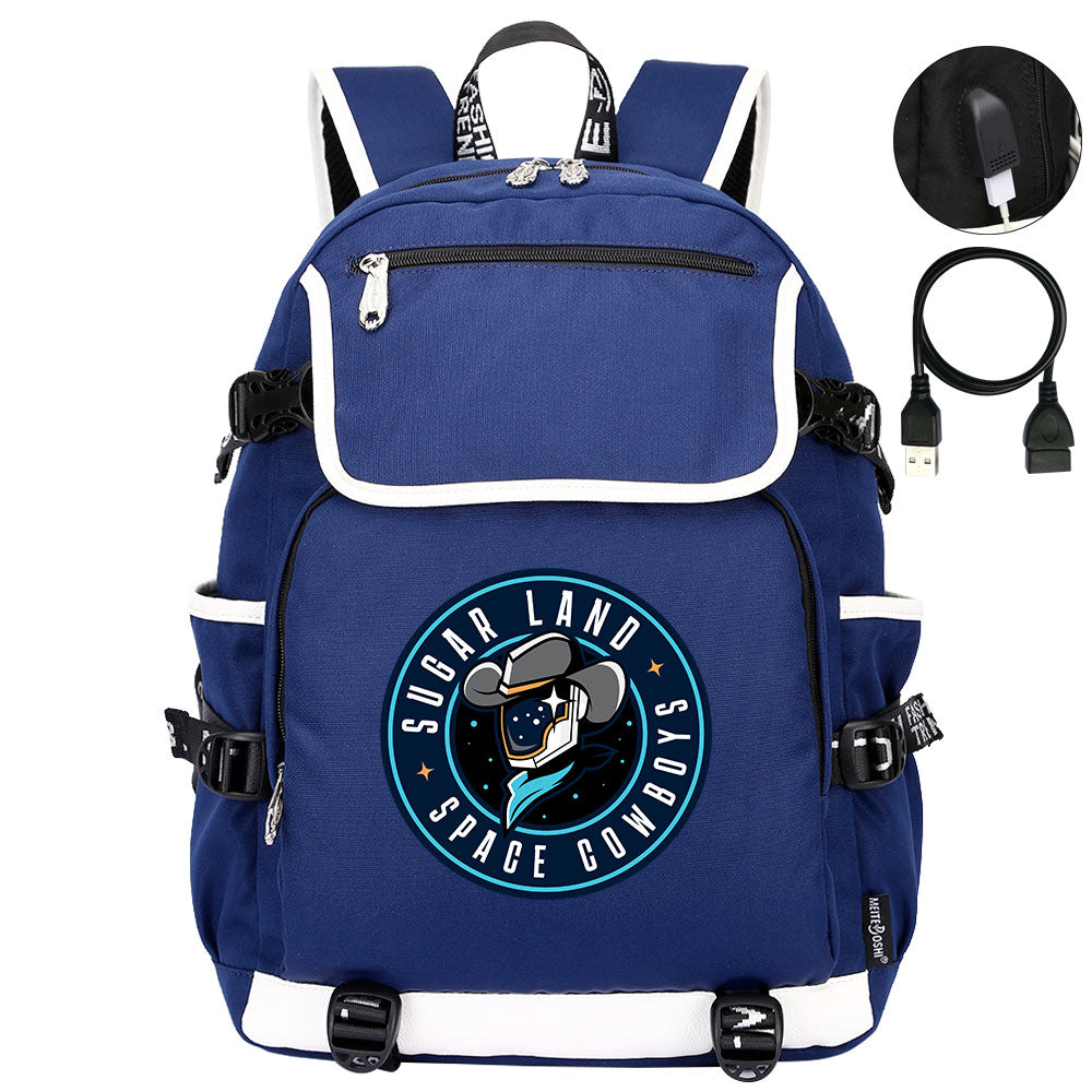 Sugar Land Space Cowboys Backpack School Notebook Travel Bags