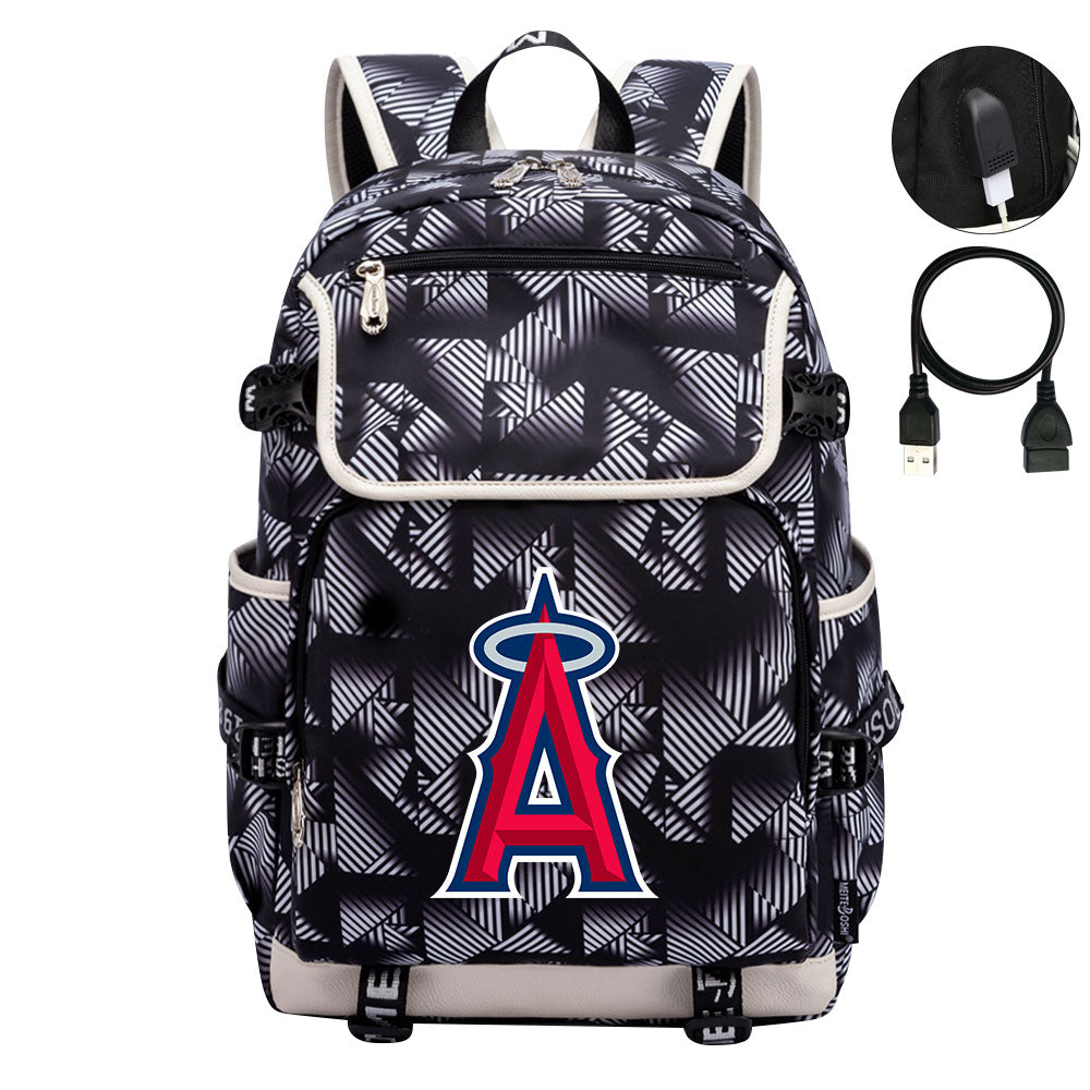 Los Angeles Angels Backpack School Notebook Travel Bags
