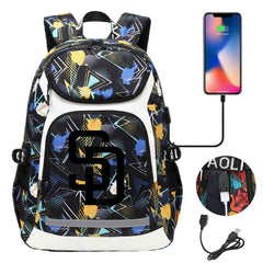 San Diego Padres Backpack School Notebook Travel Bags With USB