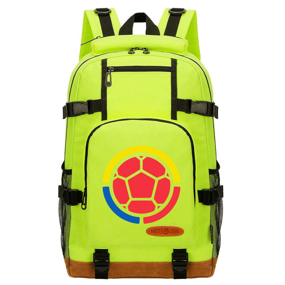 Football Team Waterproof Backpack School Notebook Travel Bag