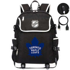 Toronto Maple Leafs Hockey League Backpack School Notebook Travel Bags