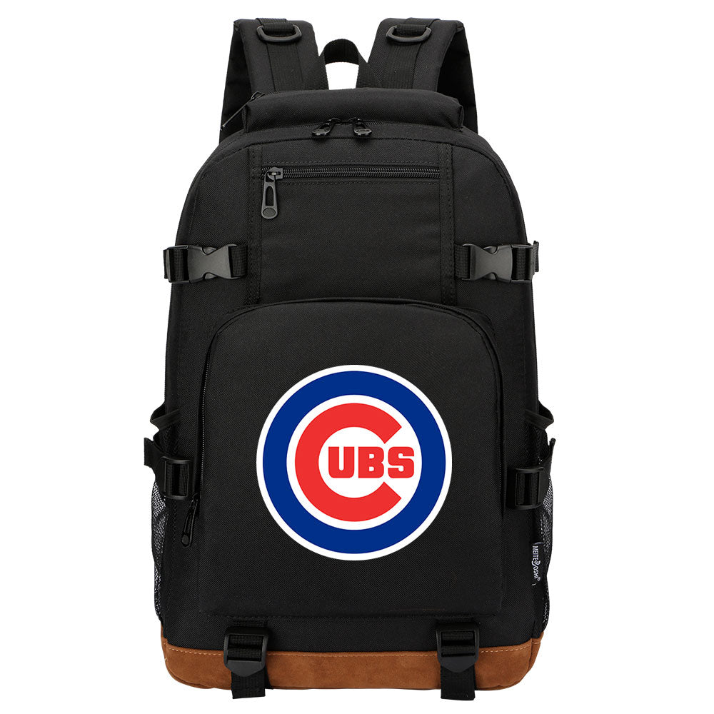 Chicago Cubs Waterproof Backpack School Notebook Travel Bag