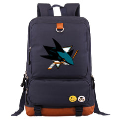 San Jose Sharks Hockey Team Proof Backpack NoteBook Laptop School Bag