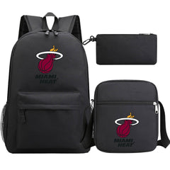 Miami Heat Basketball School Backpack Shoulder Bag Pencil Bags 3pcs Set