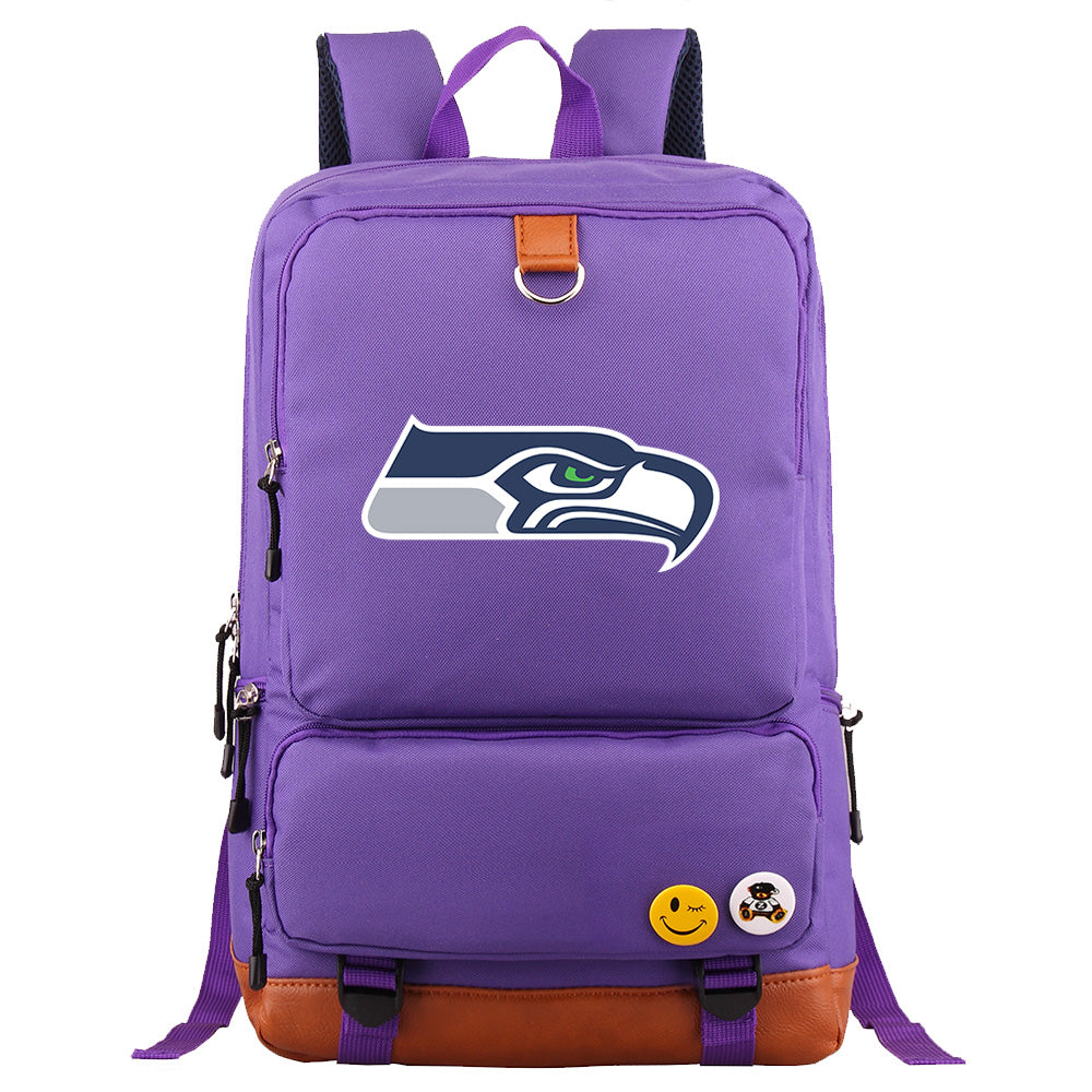 Seattle Seahawks Football Team Rugby Proof Backpack NoteBook Laptop School Bag