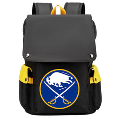 Buffalo Sabres Hockey Team School Backpack Oxford Laptop Bag