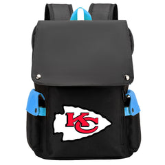 Kansas City Chiefs Football Team Rugby Laptop Backpack Oxford School Bag