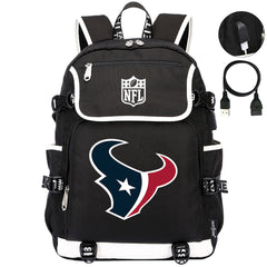 Houston Texans  Football Team Rugby Backpack School Notebook Travel Bag