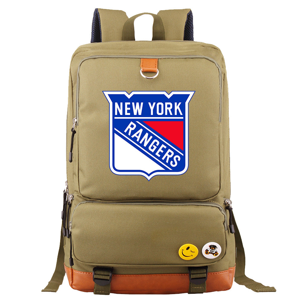 New York Rangers Hockey Team Proof Backpack NoteBook Laptop School Bag