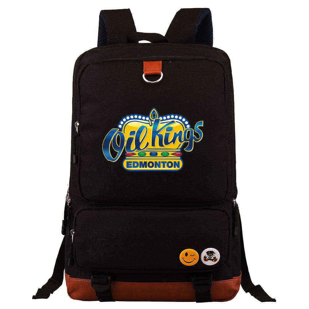 Edmonton Oil Kings Hockey Team Proof Backpack NoteBook Laptop School Bag