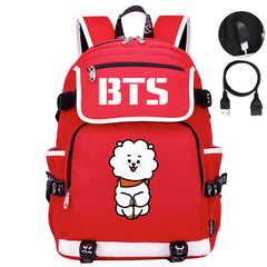 BTS RJ Backpack School Notebook Travel Bags