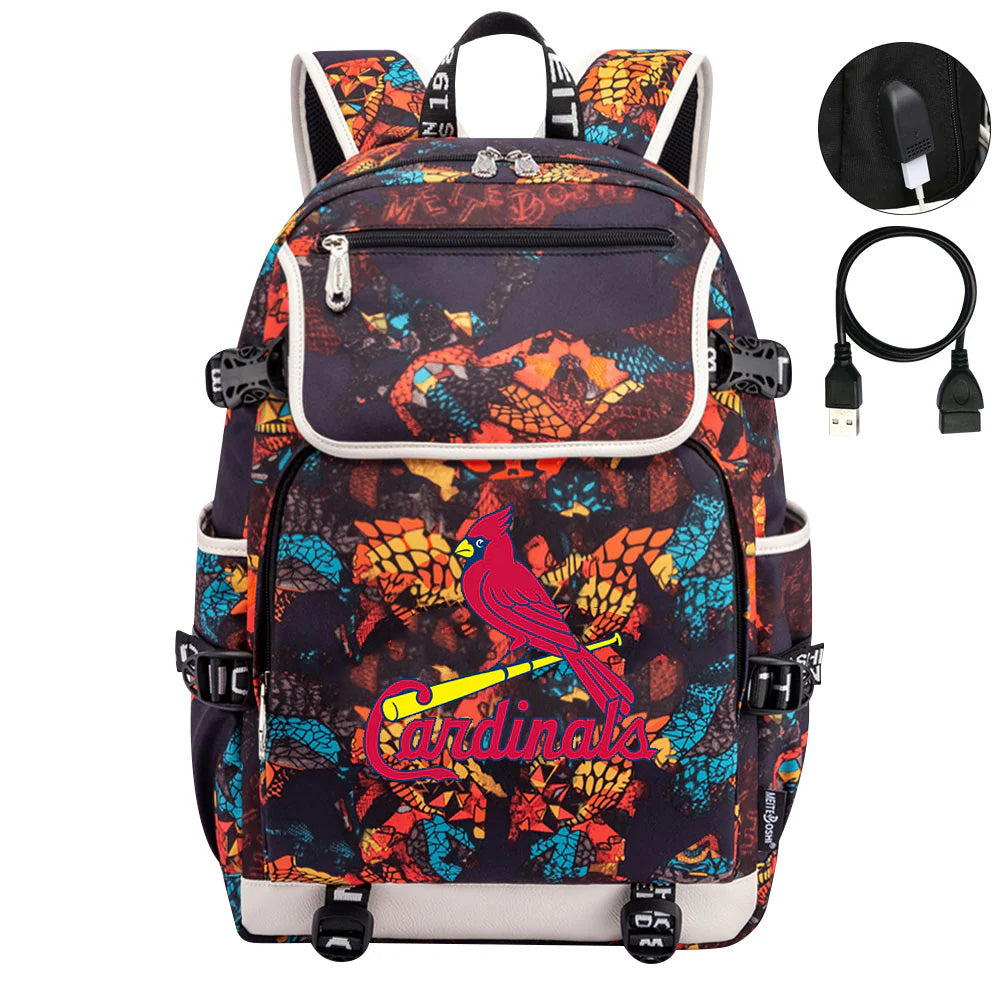St Louis Cardinals Backpack School Notebook Travel Bags