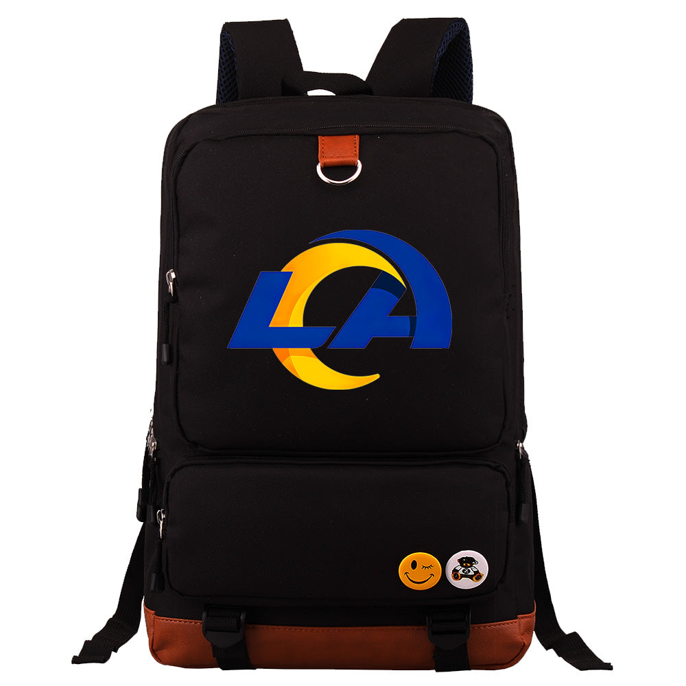 Los Angeles Rams Football Team Rugby Proof Backpack NoteBook Laptop School Bag