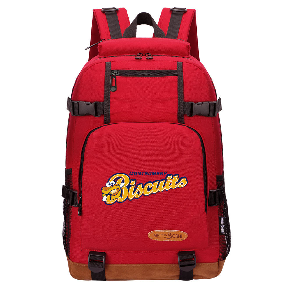 Montgomery Biscuits Waterproof Backpack School Notebook Travel Bag