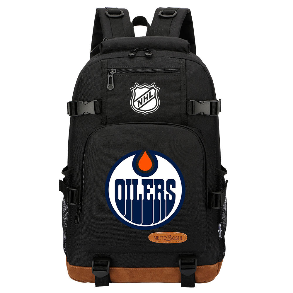 Edmonton Oilers Hockey League  Waterproof Backpack School Notebook Travel Bag