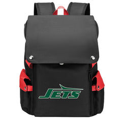 New York Jets Football Team Rugby Laptop Backpack Oxford School Bag