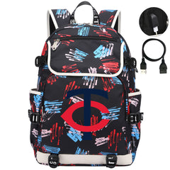 Minnesota Twins Backpack School Notebook Travel Bags