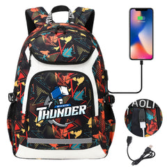 Wichita Thunder Backpack School Notebook Travel Bags With USB