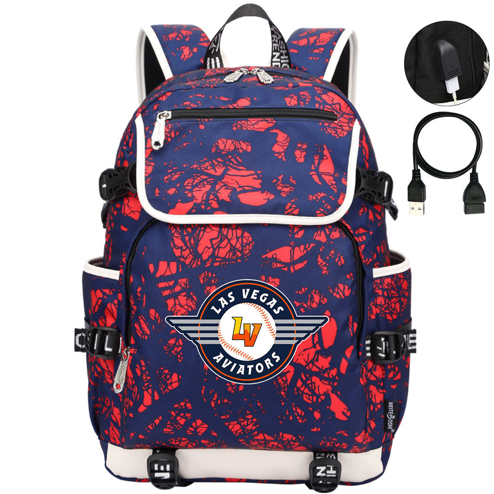 Las Vegas Aviators Backpack School Notebook Travel Bags