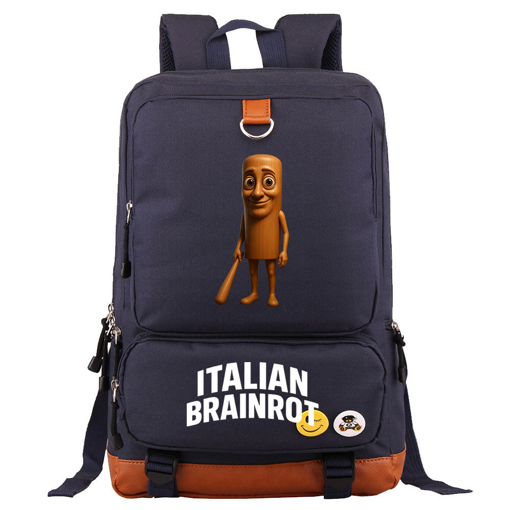 Italian Brainrot Proof Backpack NoteBook Laptop School Bag