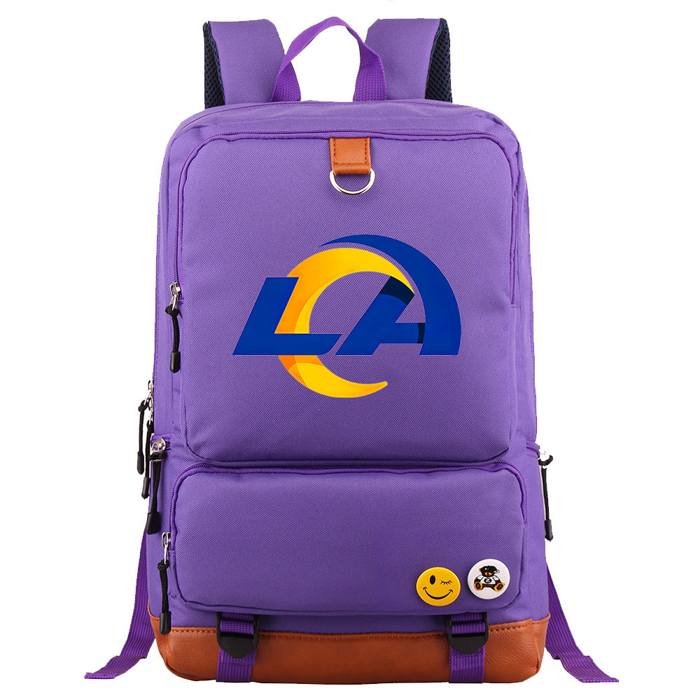 Los Angeles Rams Football Team Rugby Proof Backpack NoteBook Laptop School Bag