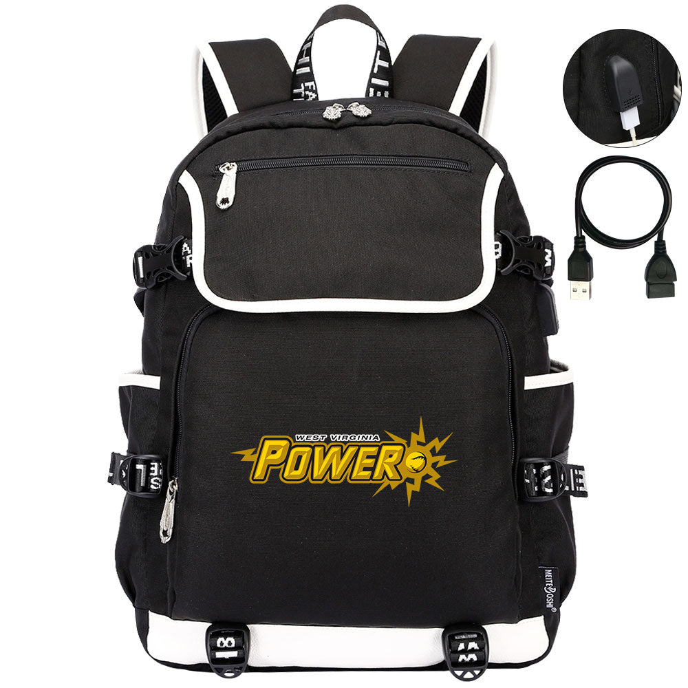 West Virginia Power Backpack School Notebook Travel Bags