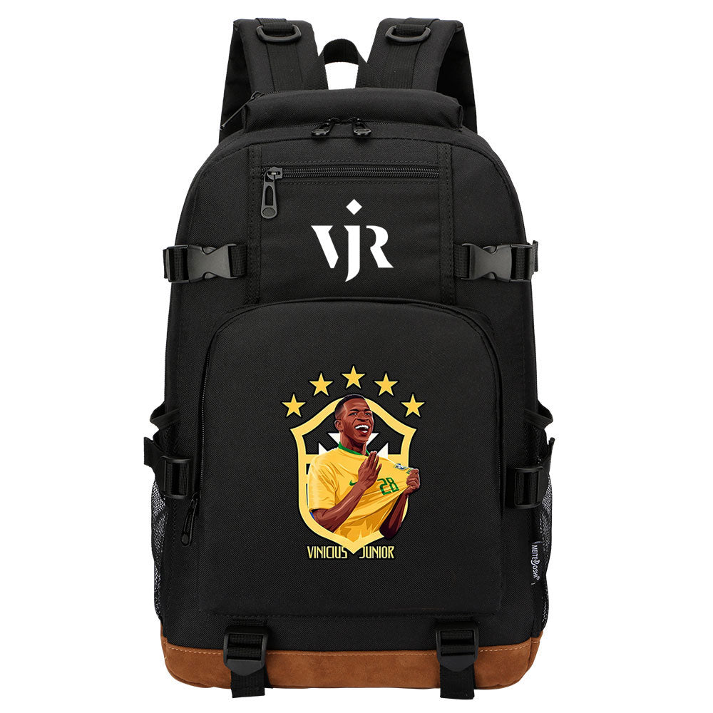 Vinicius Junior FC Waterproof Backpack School Notebook Travel Bag