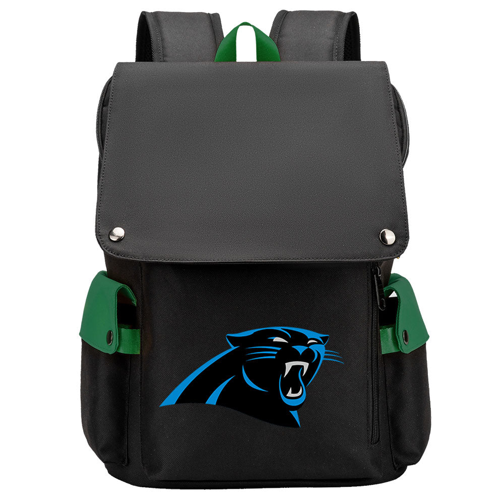 Carolina Panthers Football Team Rugby Laptop Backpack Oxford School Bag