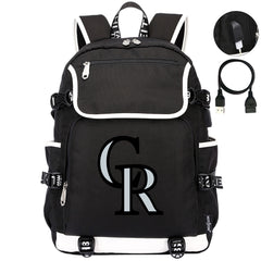 Colorado Rockies Backpack School Notebook Travel Bags
