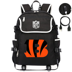 Cincinnati Bengals Football Team Rugby Backpack School Notebook Travel Bag