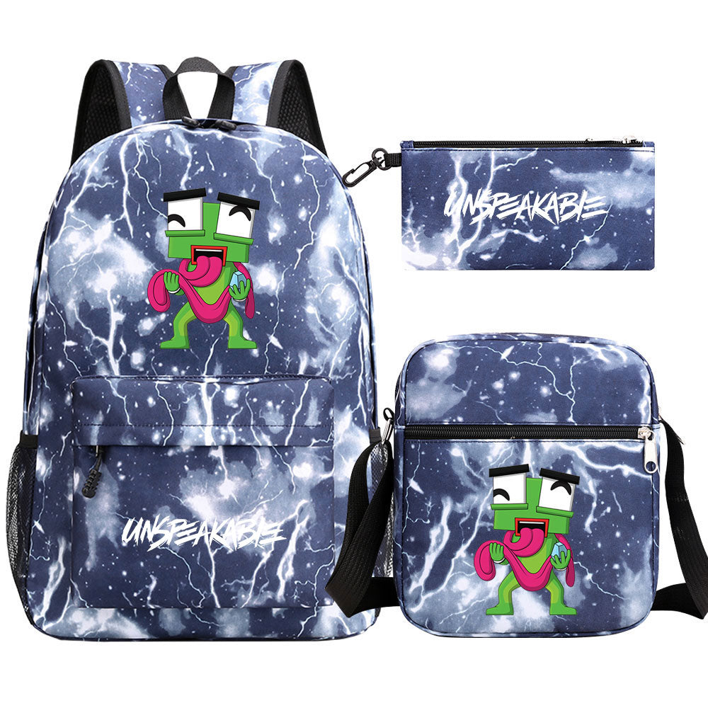 Unspeakable Game School Backpack Shoulder Bag Pencil Bags 3pcs Set