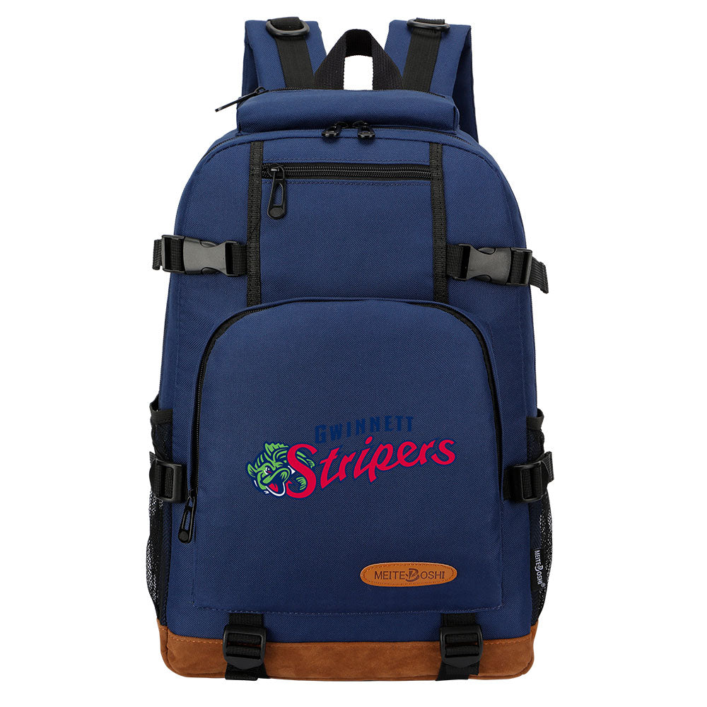 Gwinnett Stripers Waterproof Backpack School Notebook Travel Bag