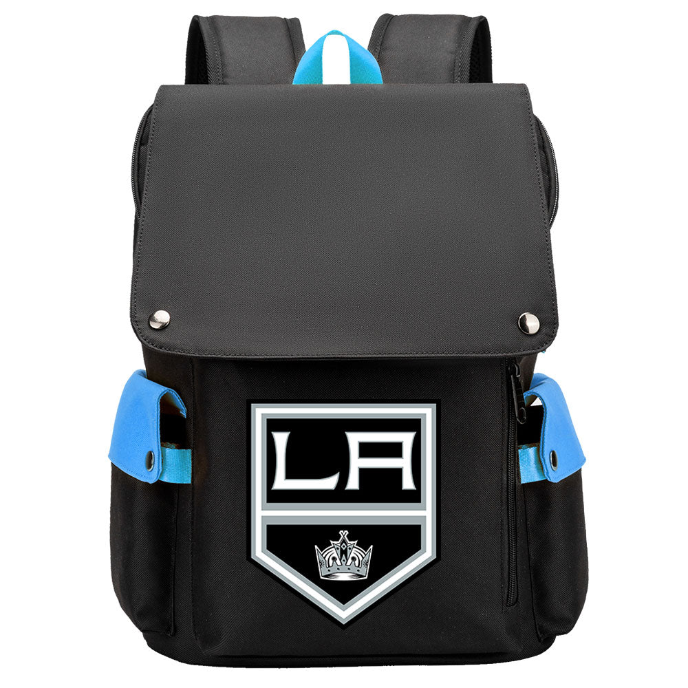 Los Angeles Kings Hockey Team School Backpack Oxford Laptop Bag
