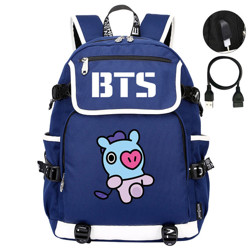 BTS Mang Backpack School Notebook Travel Bags