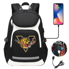 Victoriaville Tigres Backpack School Notebook Travel Bags With USB