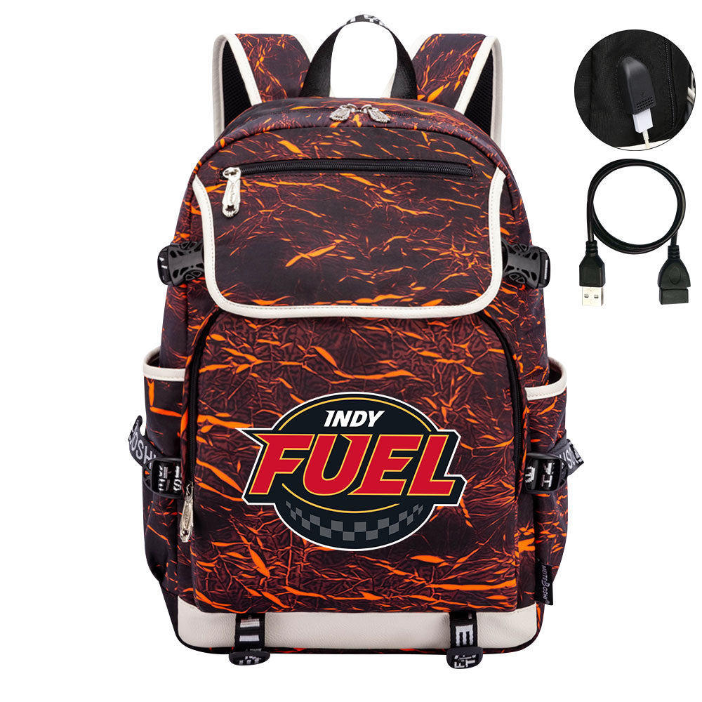 Indy Fuel Hockey League Backpack School Notebook Travel Bag