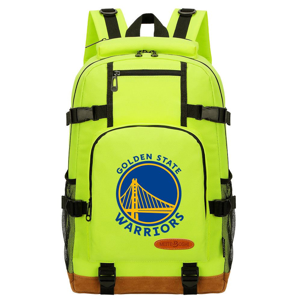 Golden State Warriors Waterproof Backpack School Notebook Travel Bag