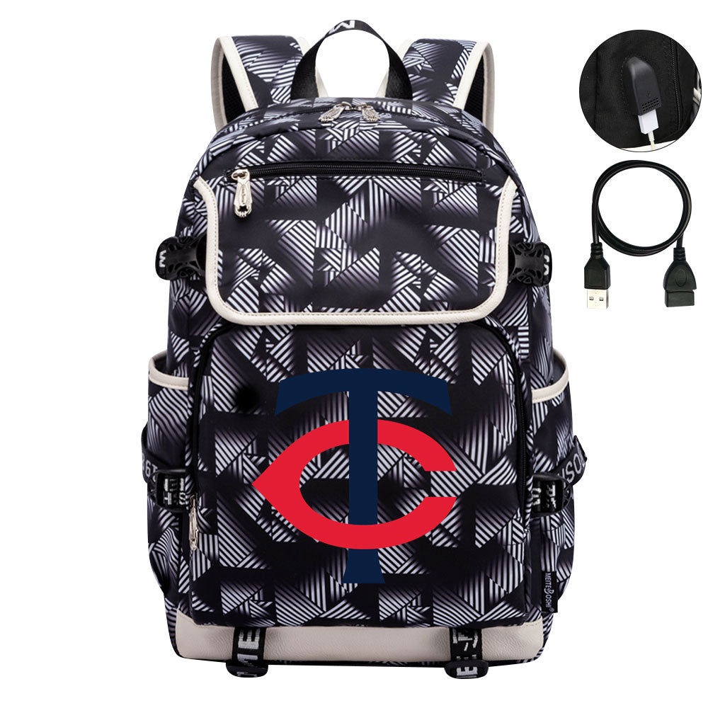 Minnesota Twins Backpack School Notebook Travel Bags