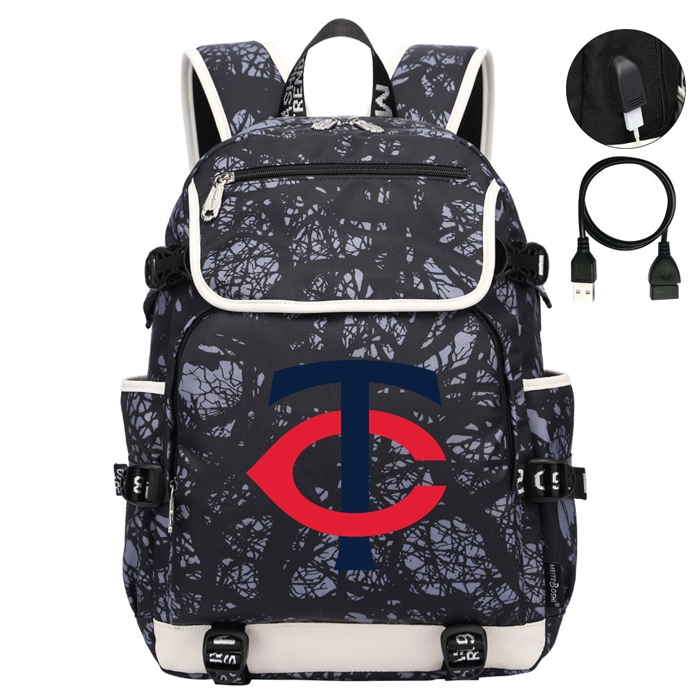 Minnesota Twins Backpack School Notebook Travel Bags