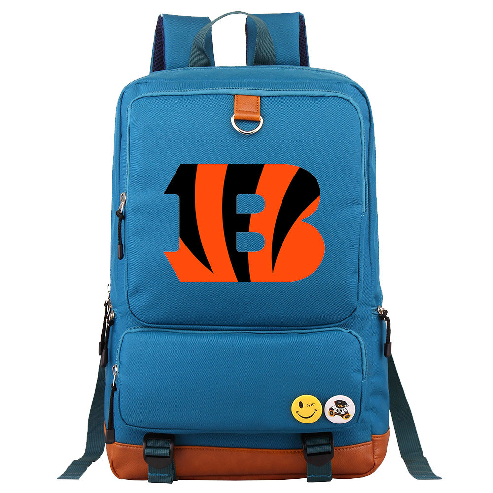 Cincinnati Bengals Football Team Rugby Proof Backpack NoteBook Laptop School Bag