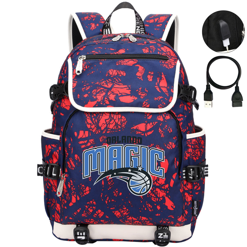 Orlando Magic Backpack School Notebook Travel Bags