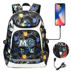 Seattle Mariners Backpack School Notebook Travel Bags With USB