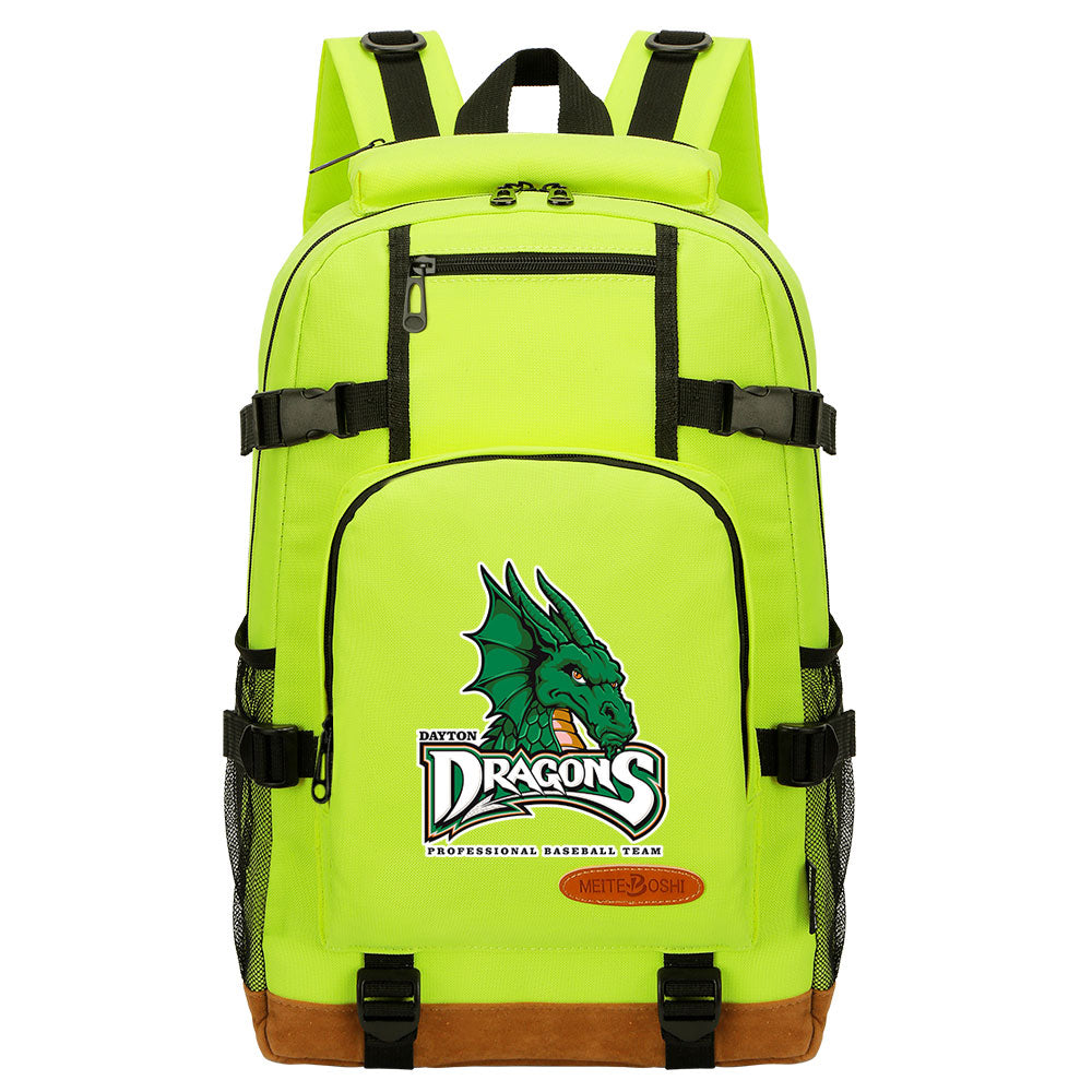 Dayton Dragons Waterproof Backpack School Notebook Travel Bag