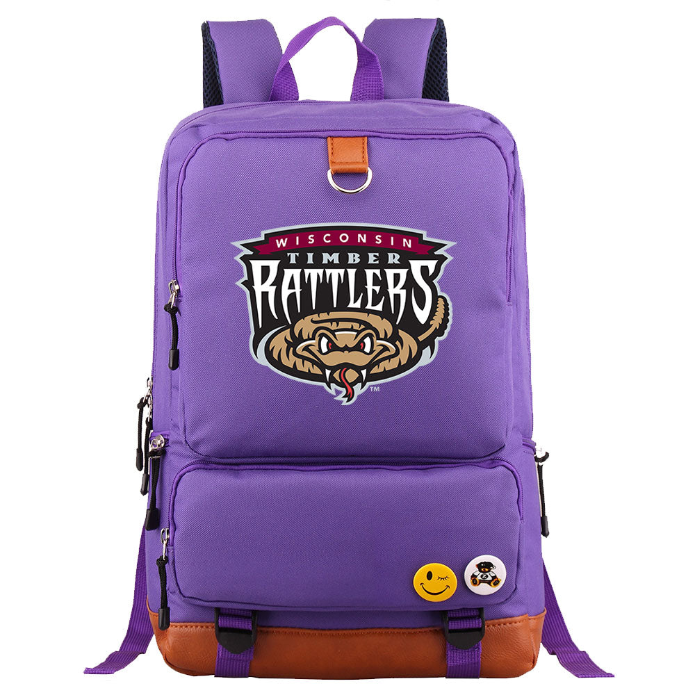 Wisconsin Timber Rattlers Water Proof Backpack NoteBook Laptop School Bag