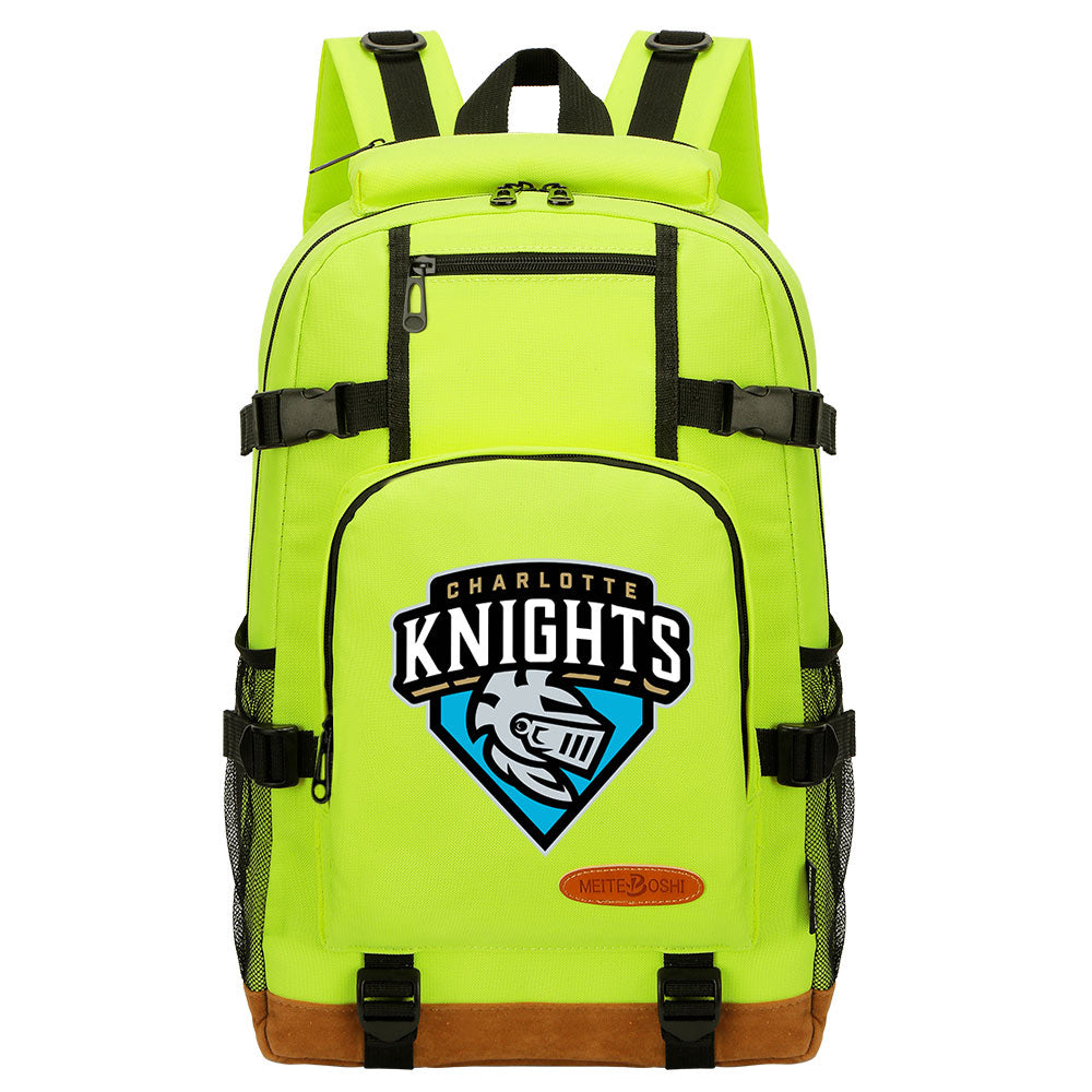 Charlotte Knights Waterproof Backpack School Notebook Travel Bag