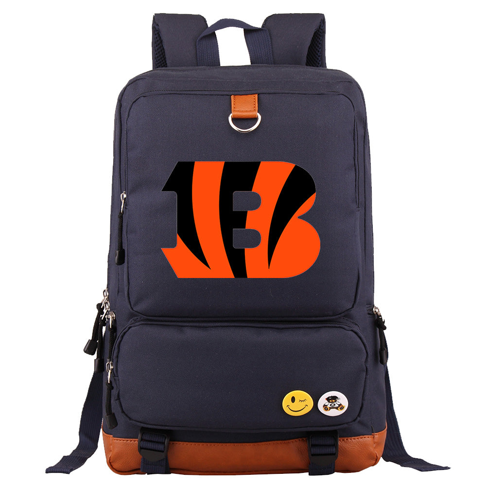 Cincinnati Bengals Football Team Rugby Proof Backpack NoteBook Laptop School Bag