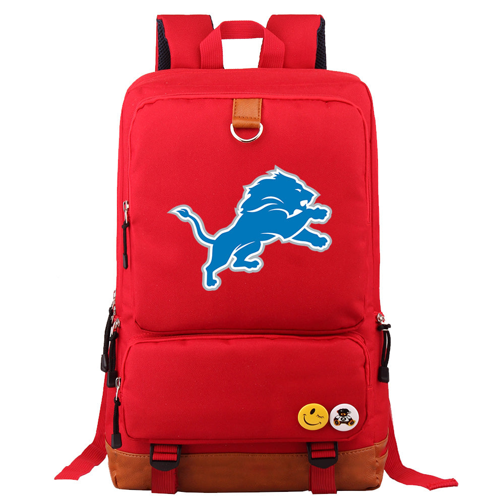 Detroit Lions Football Team Rugby Proof Backpack NoteBook Laptop School Bag