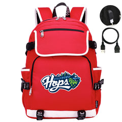 Hillsboro Hops Backpack School Notebook Travel Bags